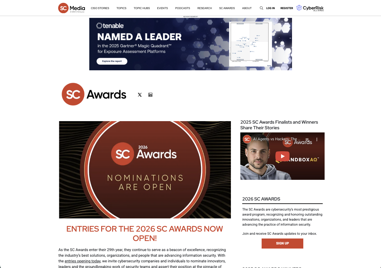 SC Awards UX Case Study