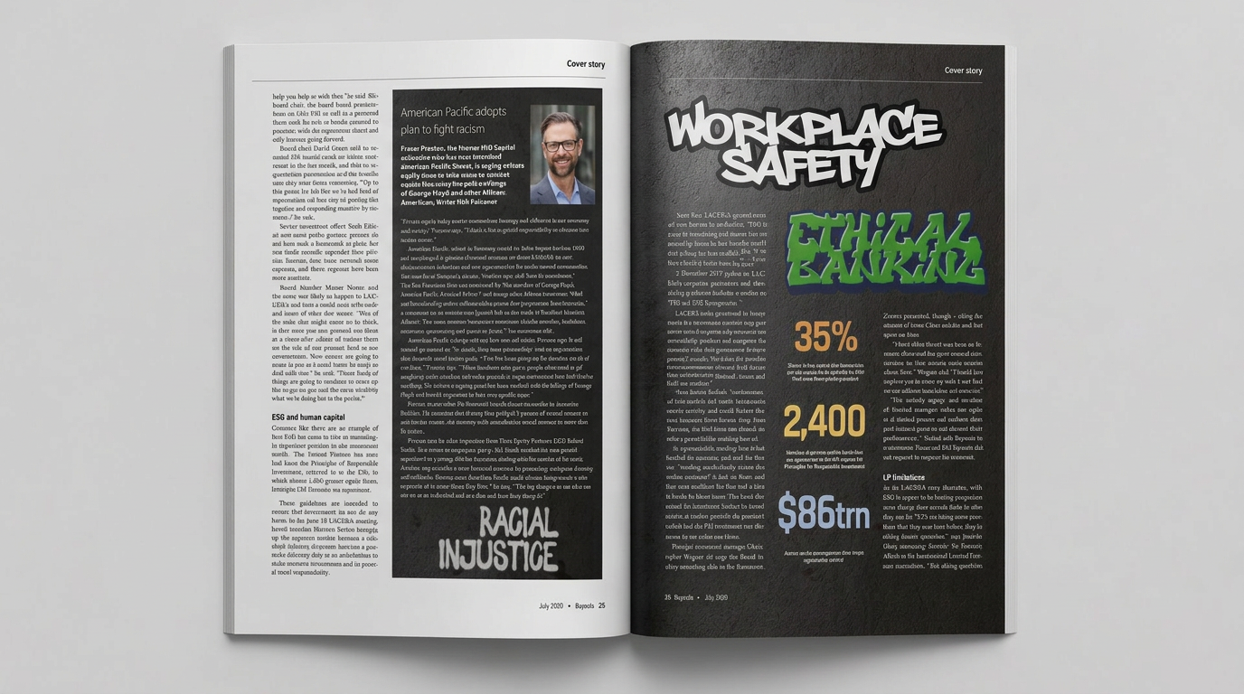 Buyouts Magazine feature spread